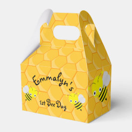 Caja Para Regalos Bee Day 1er Cumpleaños Cute