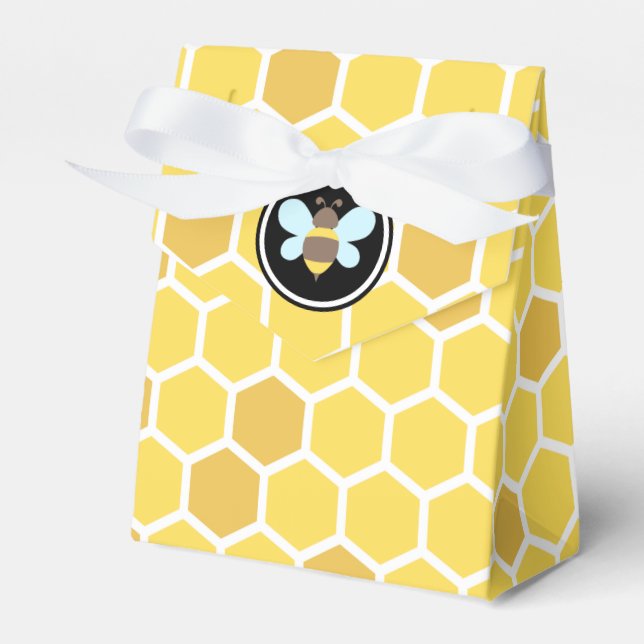 Caja Para Regalos Bee Theme Honeycomb (Front Side)