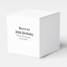 Caja Para Regalos Beers to 30th birthday name date man stylishSimple
