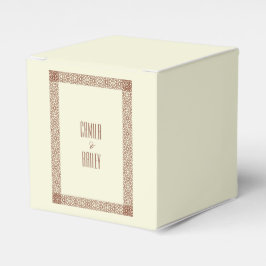 Caja Para Regalos Beige Brown Rústico Islámico Geométrico Frontera Ú