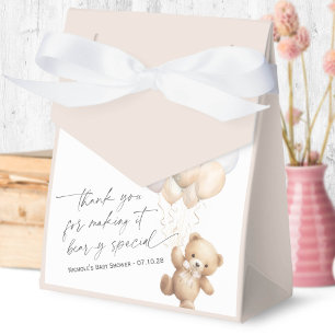 Caja Para Regalos Beige Modern Cute Bearly wait Género Neutral