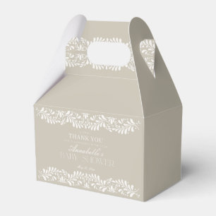 Caja Para Regalos Beige Talavera Tile Fiesta postre Baby Shower