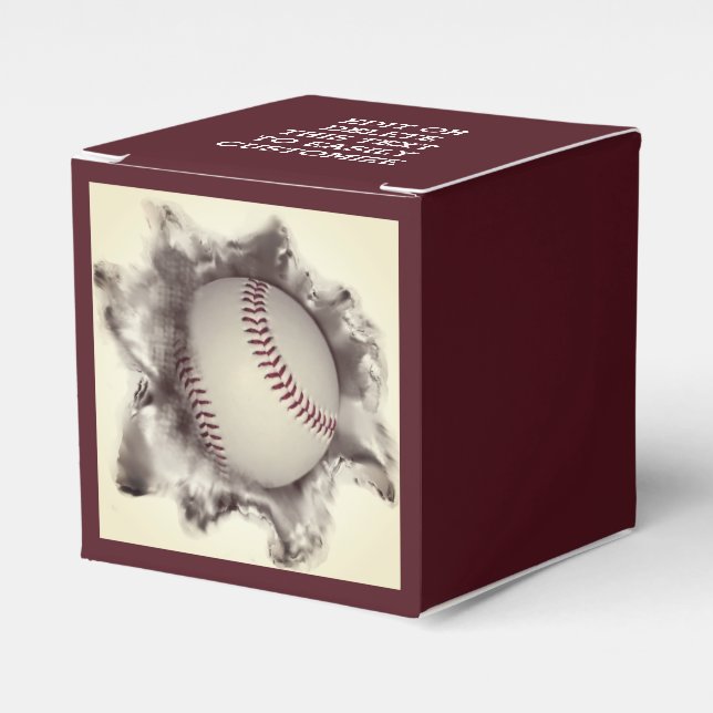 Caja Para Regalos Béisbol (Costado Anverso)