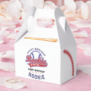 Caja Para Regalos Béisbol de los novatos del año en el primer cumple