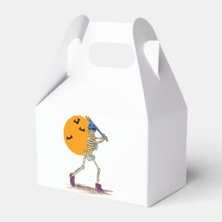 Caja Para Regalos Béisbol Skeleton Halloween Hombres Salón de Béisbo