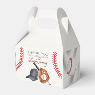 Caja Para Regalos Béisbol Último Swing Jonrón Desayuno de Despedida
