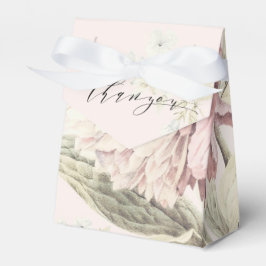 Caja Para Regalos Bella Artes Botánico de Peonía de Vintage