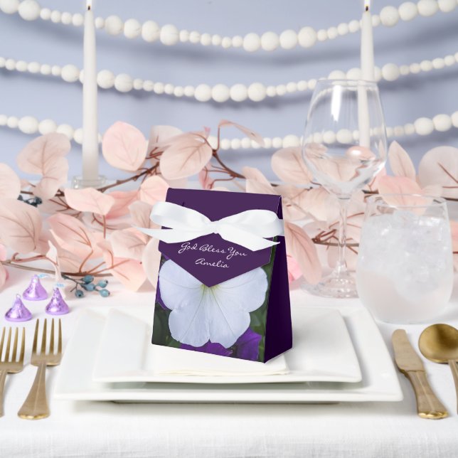 Caja Para Regalos Belleza fotográfica de flor blanca para abatir el  (Boda)