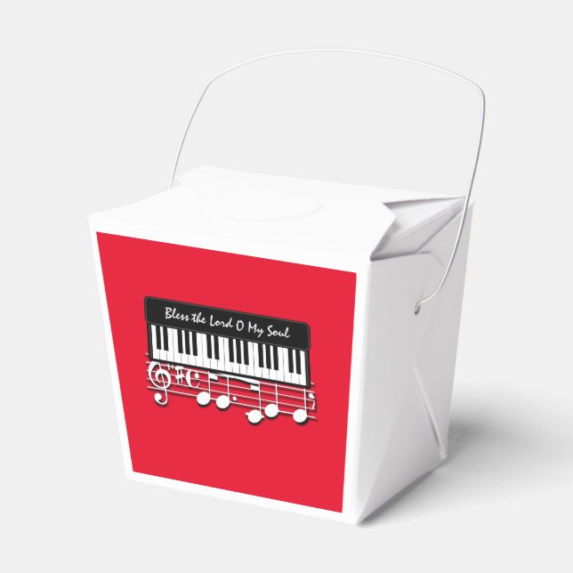 Caja Para Regalos Bendiciones al Señor Piano (Front Side)