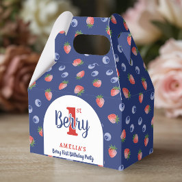 Caja Para Regalos Berry 1er cumpleaños Fiesta Strawberry Blueberry B