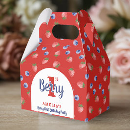 Caja Para Regalos Berry 1er cumpleaños Fiesta Strawberry Blueberry R