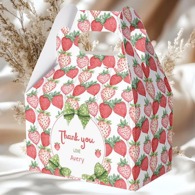 Caja Para Regalos Berry 2nd Birthday Strawberry Party  (Subido por el creador)