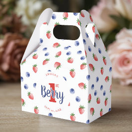 Caja Para Regalos Berry First Birday Party Strawberry & Blueberry