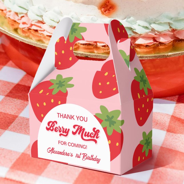 Caja Para Regalos Berry First Birthday Gracias (Subido por el creador)