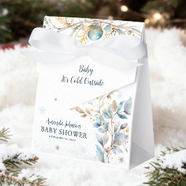 Caja Para Regalos Berry Navy Gold Winter Baby Shower