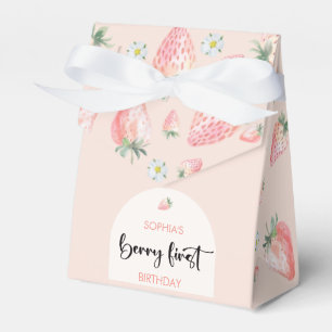 Caja Para Regalos Berry, primer cumpleaños de fresa