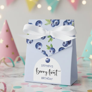 Caja Para Regalos Berry, primer cumpleaños de niños con arándanos