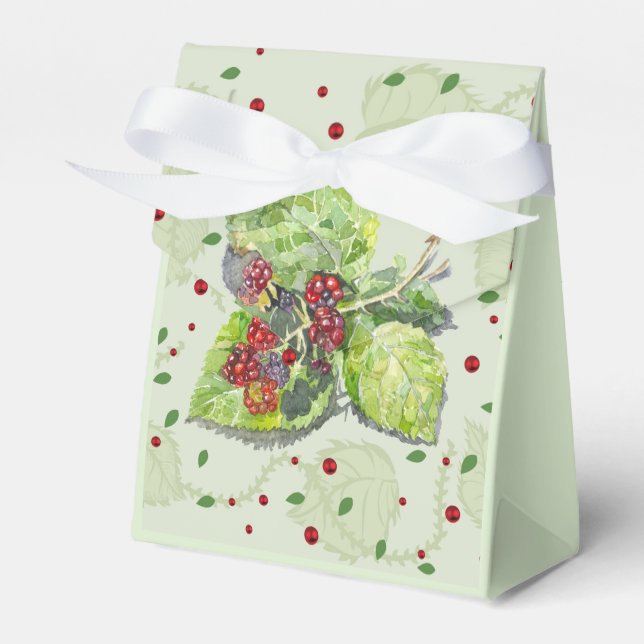 Caja Para Regalos Berry red and black blackberries (Front Side)