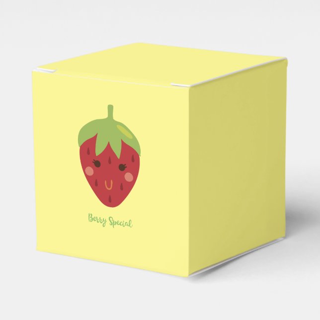 Caja Para Regalos Berry Special Smiting Strawberry (Costado Anverso)