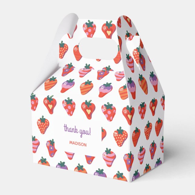 Caja Para Regalos Berry Special Strawberry Birday - White (Front Side)