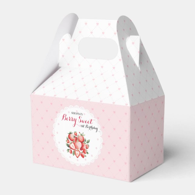 Caja Para Regalos Berry Sweet 1er cumpleaños (Front Side)