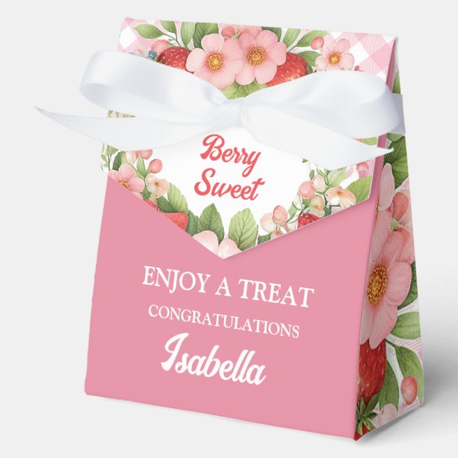 Caja Para Regalos Berry Sweet 4"w x 2"l x 5"h (Anverso)