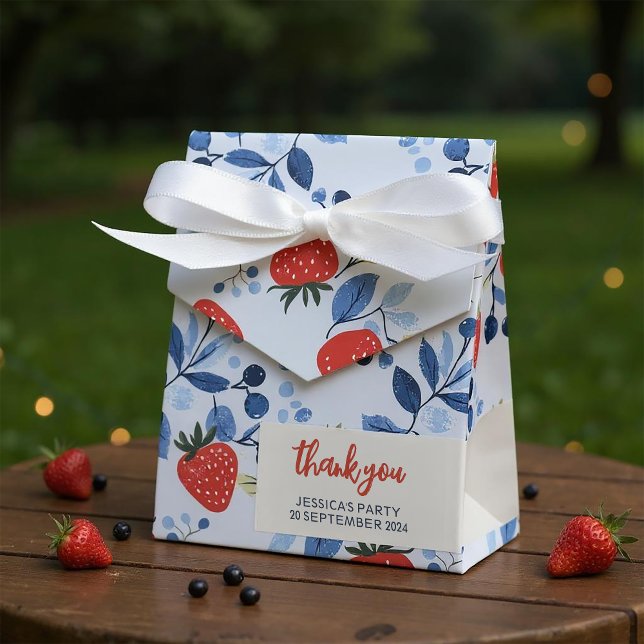 Caja Para Regalos Berry Sweet Baby Shower (This adorable design is bursting with charm, perfect for a spring and summer celebration!)