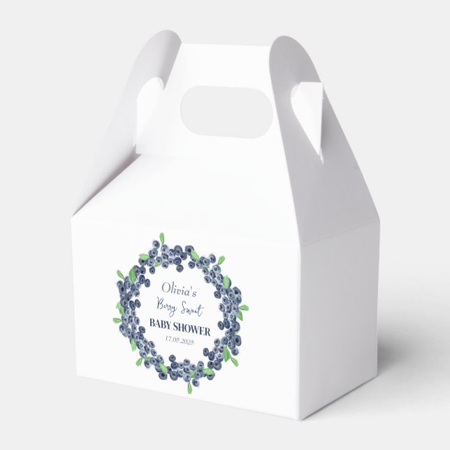 Caja Para Regalos Berry Sweet Baby Shower Blueberry Baby Boy (Front Side)