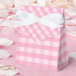 Caja Para Regalos Berry Sweet Pink Gingham Baby Shower FavBox