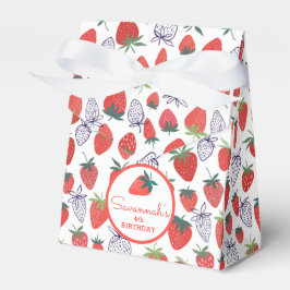 Caja Para Regalos Berry Sweet Red Strawberry Birthday Favor Box