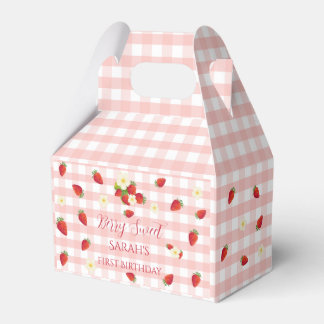 Caja Para Regalos Berry Sweet Strawberry 1st Birthday Party Gift 