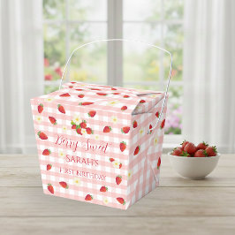 Caja Para Regalos Berry Sweet Strawberry 1st Birthday Party Gift 