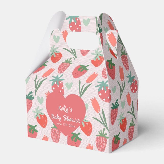 Caja Para Regalos Berry Sweet Strawberry Baby Shower (Front Side)