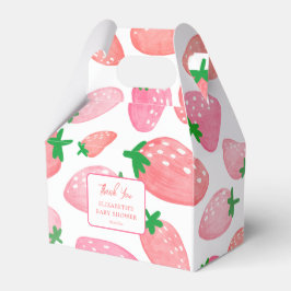 Caja Para Regalos Berry Sweet Strawberry Baby Shower Gracias