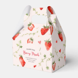 Caja Para Regalos Berry Sweet Strawberry Patch Summer 1st Birthday