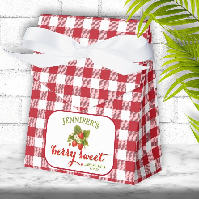 Caja Para Regalos Berry Sweet Strawberry Theme Baby Shower (Subido por el creador)