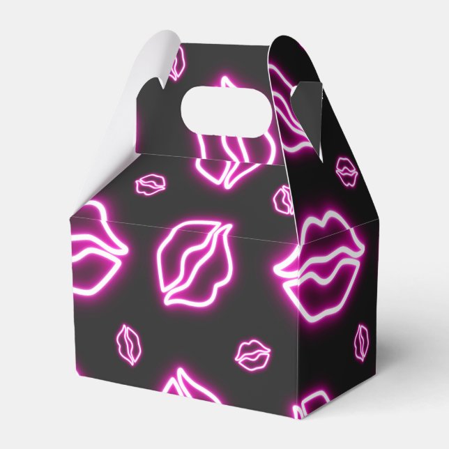 Caja Para Regalos Beso Neon rosado (Front Side)