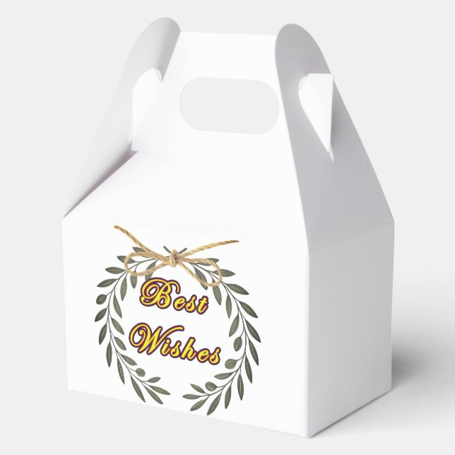 Caja Para Regalos Best Wishes  (Reverso )