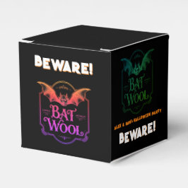 Caja Para Regalos BEWARE Bat Wool Halloween Party Cute Spooky Candy