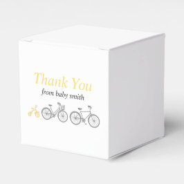 Caja Para Regalos Bicicleta amarilla