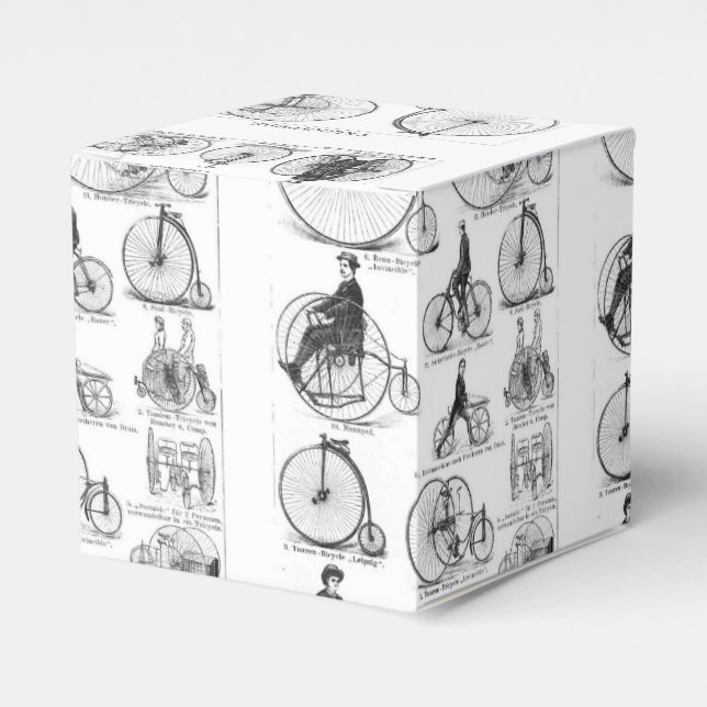 Caja Para Regalos Bicicleta de rueda alta Penny Farthing (Costado Anverso)