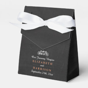 Caja Para Regalos Bicicleta Tandem En El Boda Chalkboard
