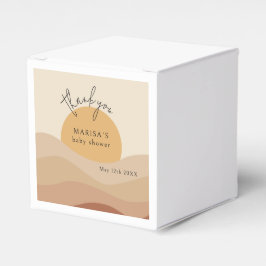 Caja Para Regalos Bienvenida a la Fiesta de Baby Shower Desert Chic 