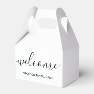 Caja Para Regalos Bienvenida blanca de alquiler de vacaciones