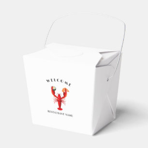 Caja Para Regalos bienvenida Lobster sushi mariscos Nombre del merca