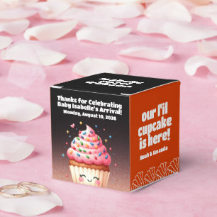 Caja Para Regalos Bienvenidos a Baby Shower a Cupcake Cute L'il