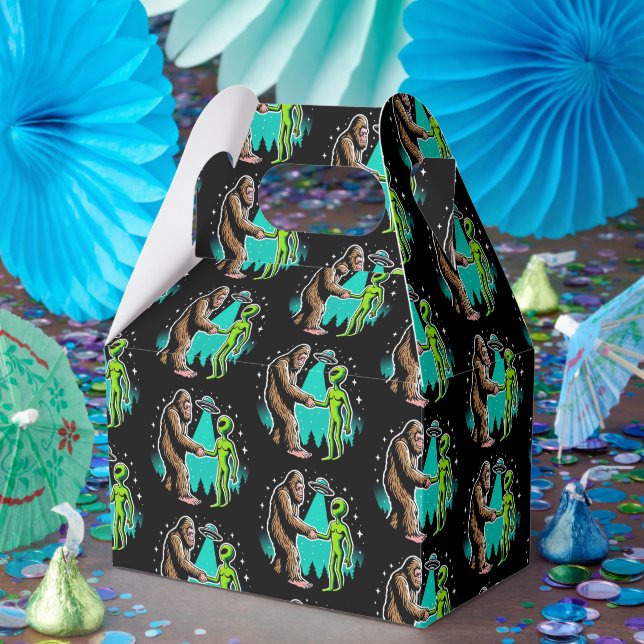Caja Para Regalos Bigfoot Meets Alien (Fiesta)