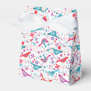 Caja Para Regalos Bird Watercolor Floral Boho