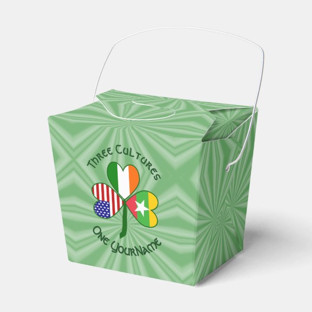 Caja Para Regalos Birmania Myanmar Irlanda Estados Unidos bandera de (Front Side)
