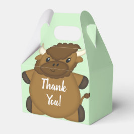 Caja Para Regalos Bison Buffalo Baby Shower Green